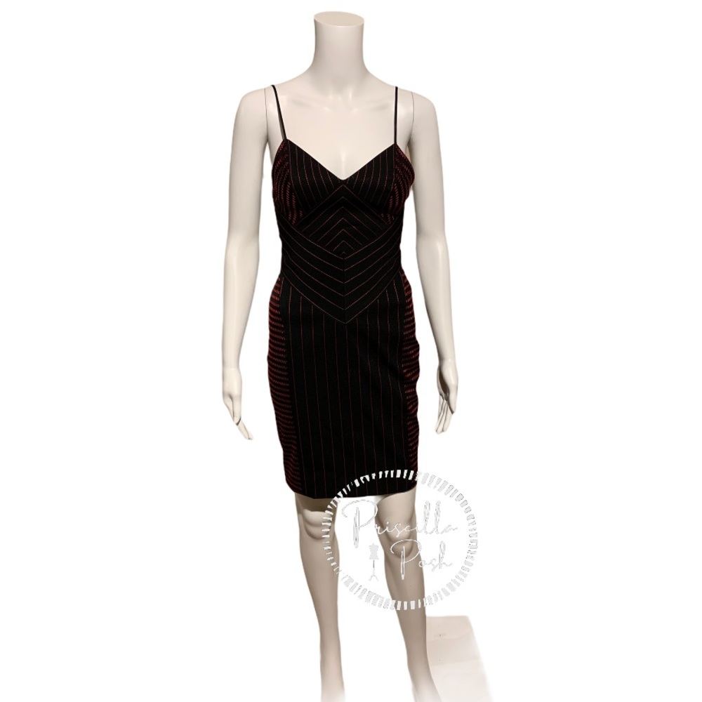 Alexander Wang Black Dress With Red Detail Bodycon - Picture 7 of 16